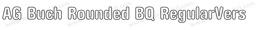 AG Buch Rounded BQ RegularVersion 0字体转换